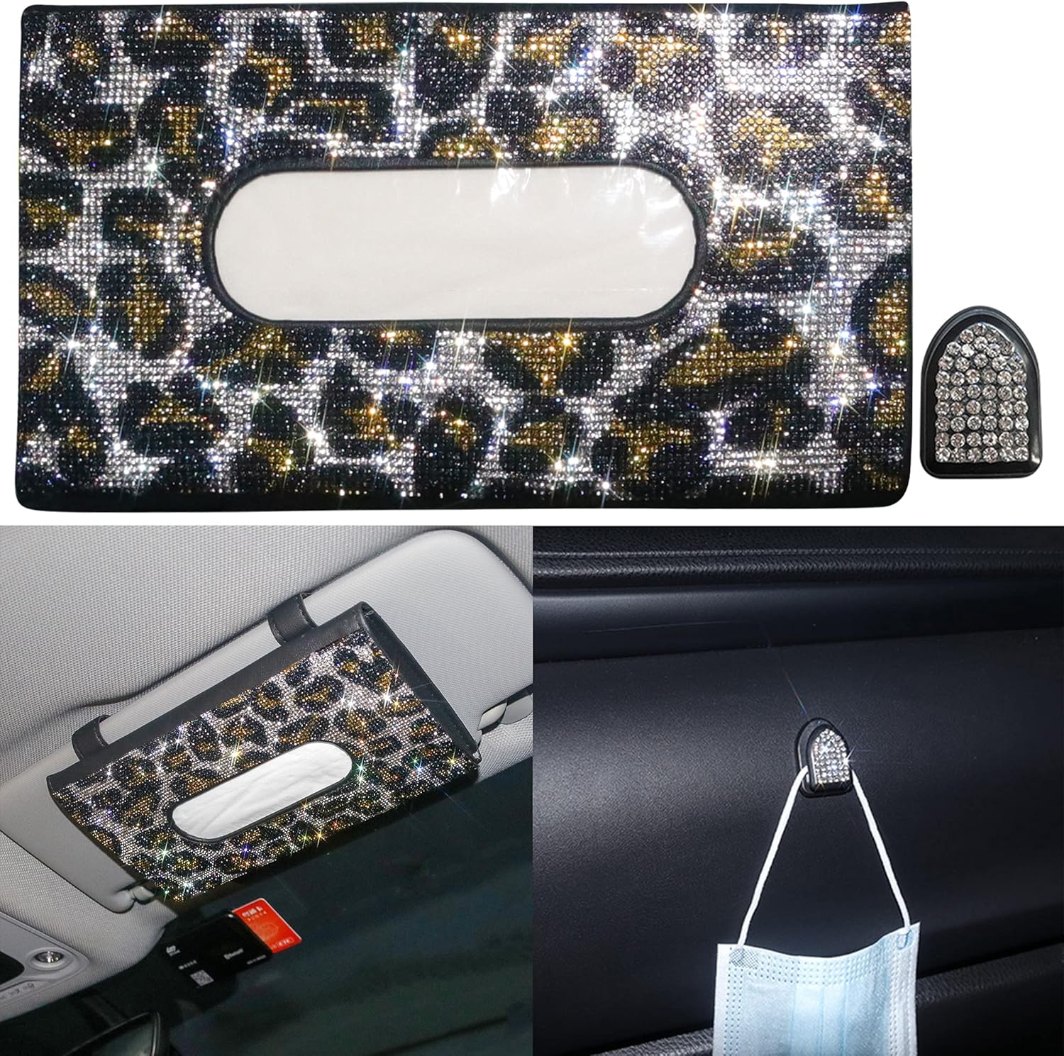 Red Queen Crown Tissue Box Holder for Sun Visor N120