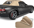 Tan Convertible Soft Top with Plastic Window R756