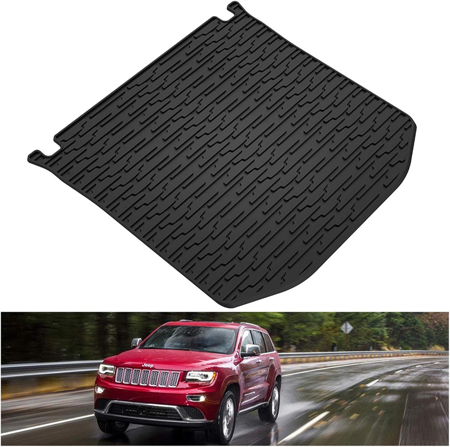 Black TPE Floor Mats & Cargo Liners Set for 2 Row Seat I297