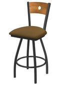 Swivel Counter Stool with Medium Back and Saddle Seat P940