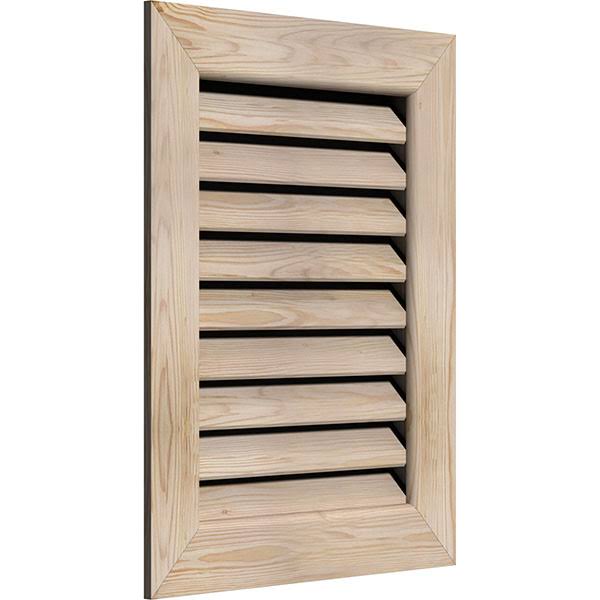 Unfinished Pine Vertical Gable Vent Z1967