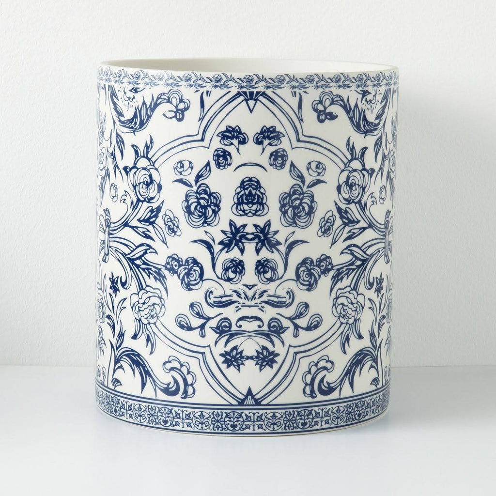 Blue Waste Basket W536