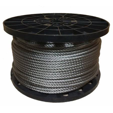 Stainless Steel Wire Rope Cable 6x19 IWRC Type 304 (100 Feet) P85904