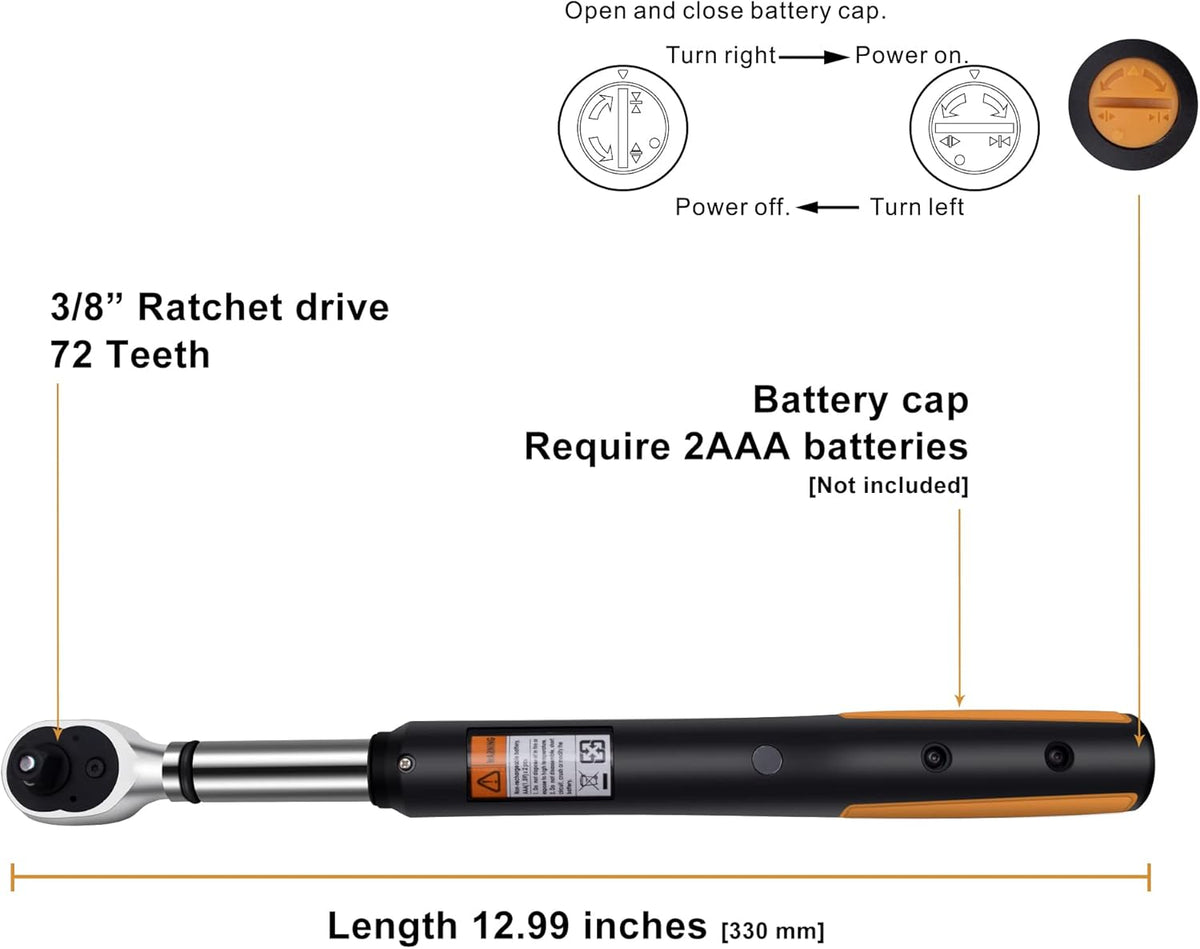 3/8 Digital Torque Wrench with Storage Case Y5819