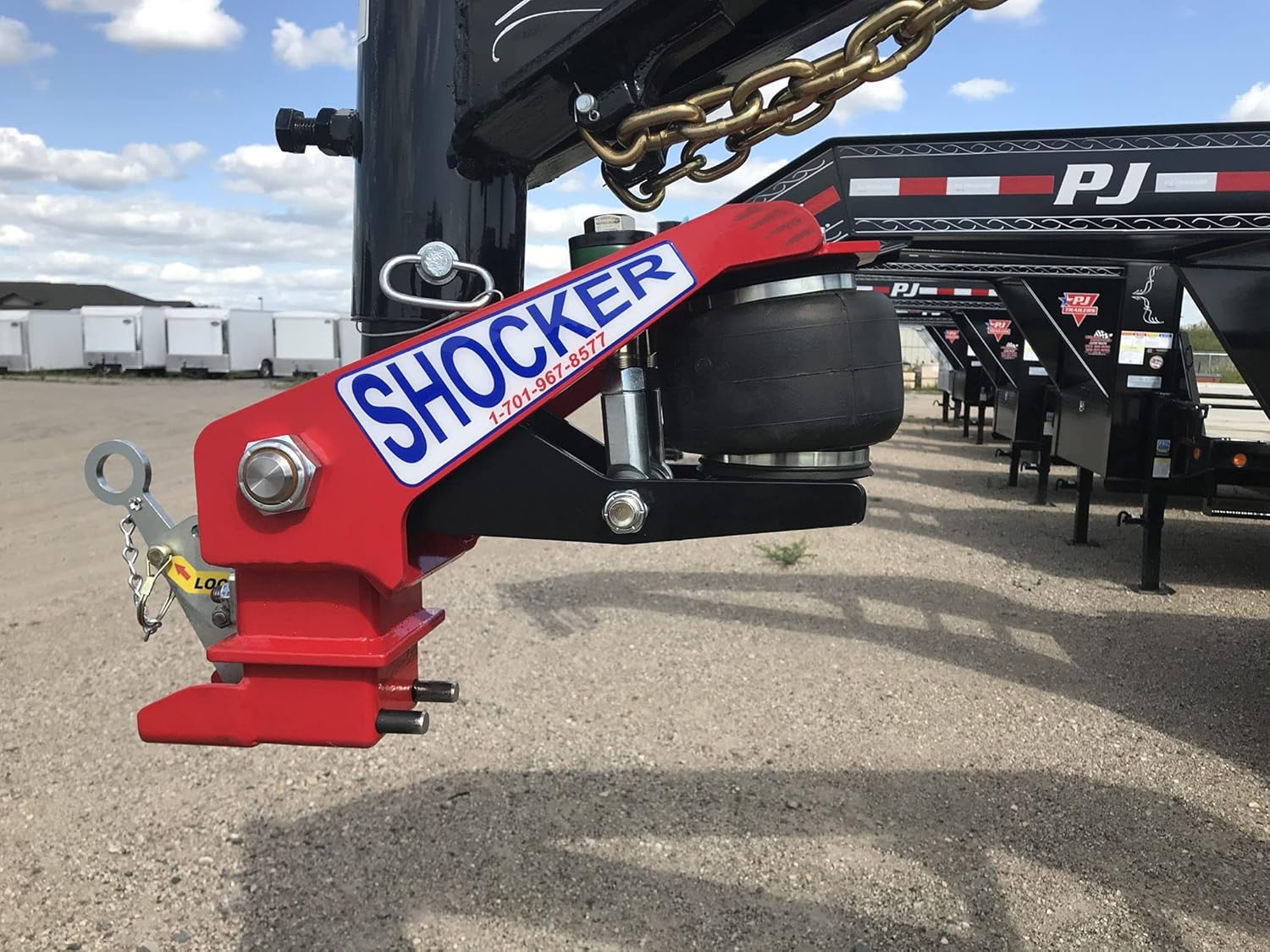 Gooseneck Air Hitch & Coupler, Round 4" Straight Pin 30K Coupler 9" Offset C67046