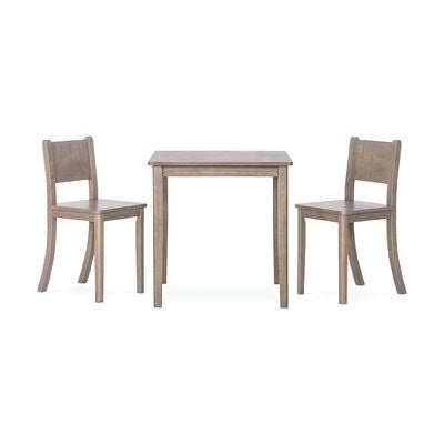 3 Piece Kids Play Table and Chair Set Dusty Heather Brown N142207