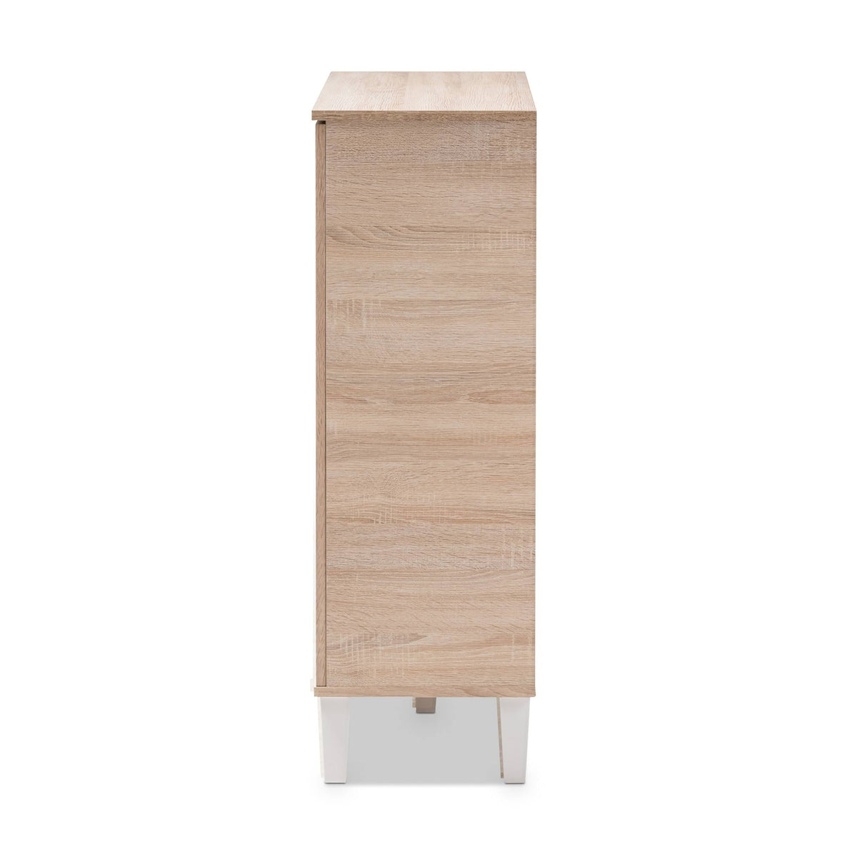 Oak and Grey Wood Storage Cabinet P98044