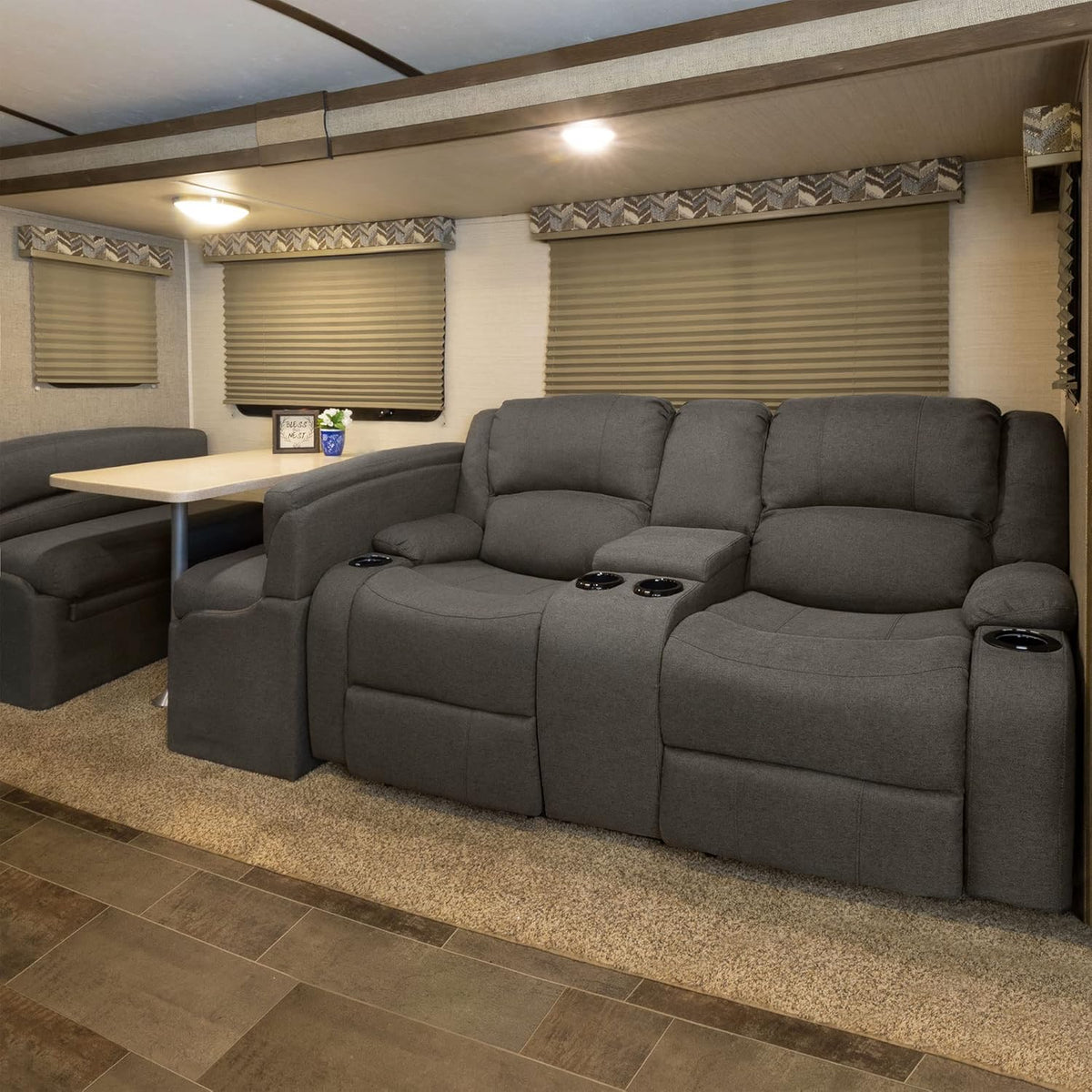 Pleated RV Window Shades Cappuccino 26 W x 50 L W209