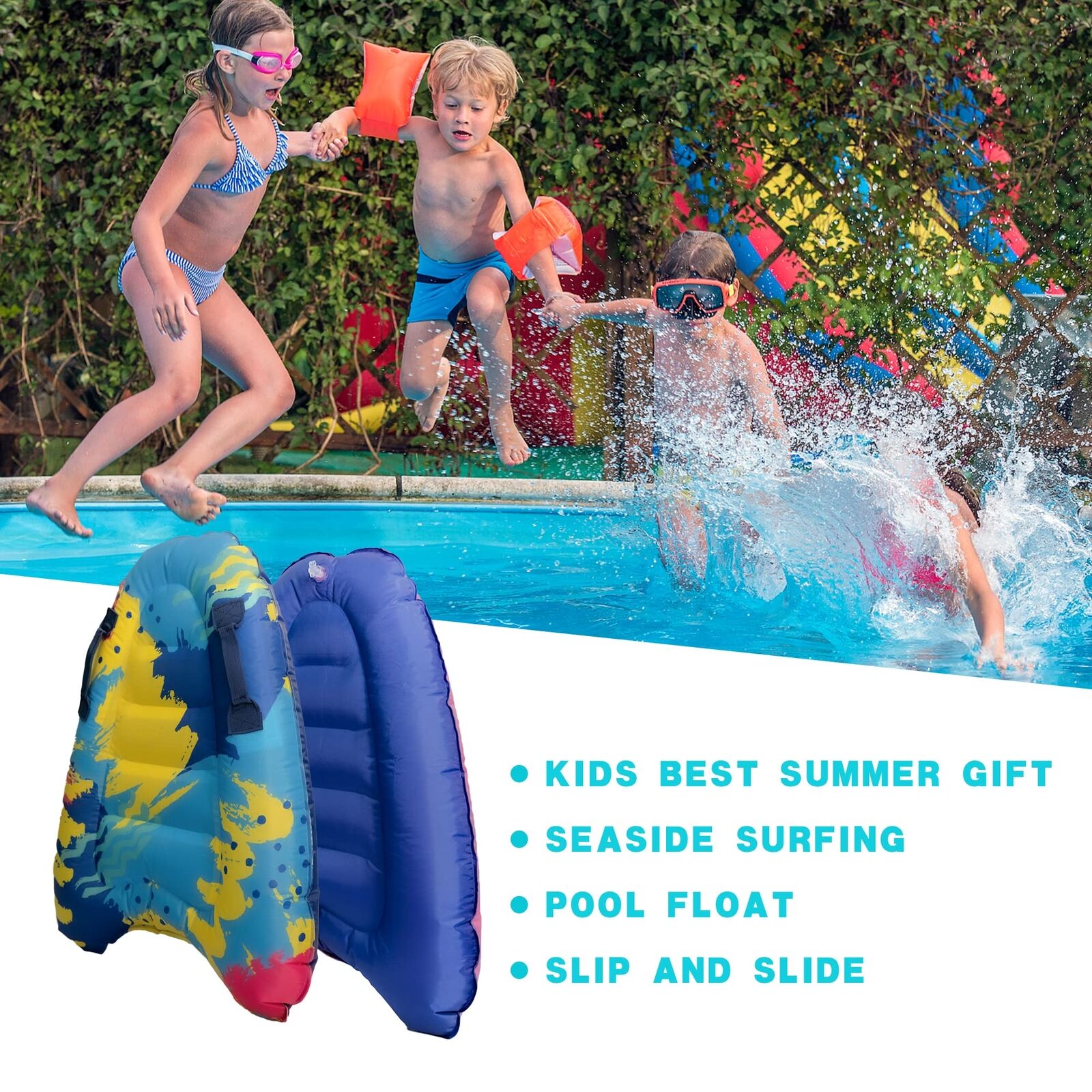 Inflatable Surfboard Water Sports Floating Bed Lightweight L6554
