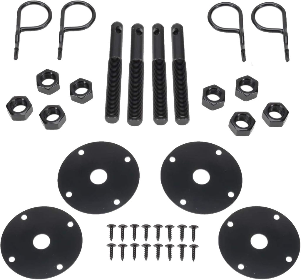 Black Hairpin Hood Pin Kit 2 PK Y101