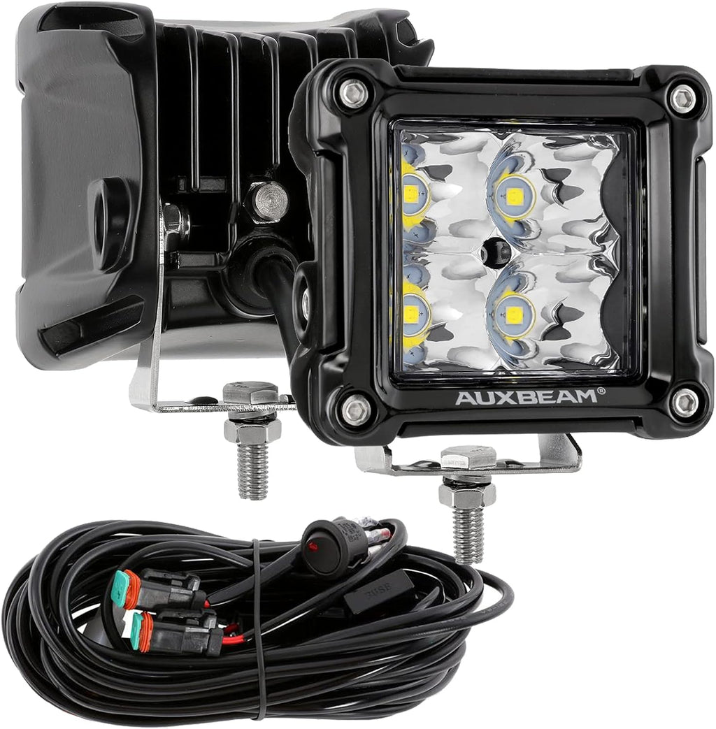 3 inch 40W 4800LM Flood Beam LED Light Pods Square Work Light Pack of 2 M2753