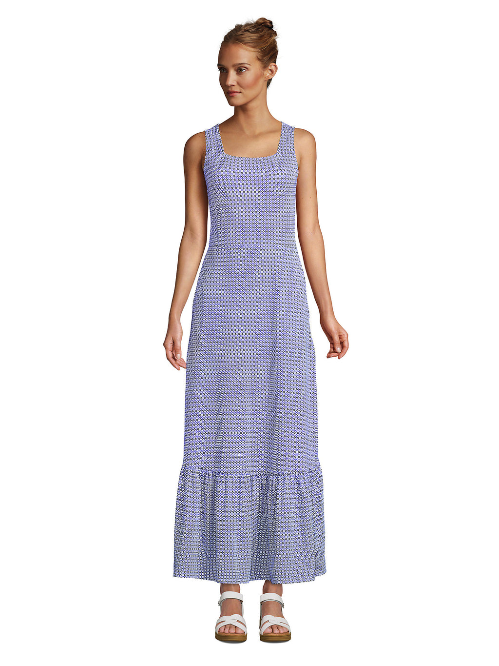 Tall Cotton Modal Square Neck Maxi Dress K781873
