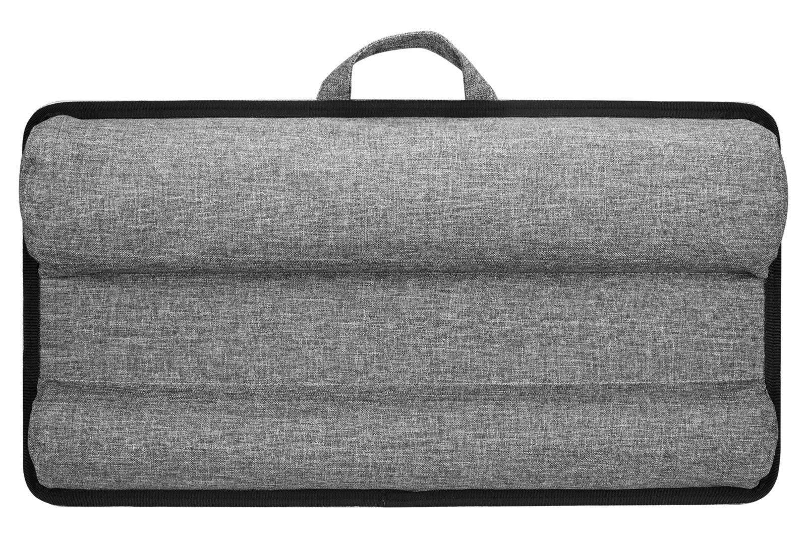 Silver Carbon Lap Desk C593