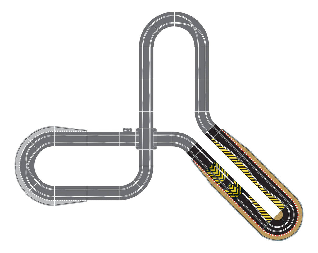 Track Extension Pack with Ramp Up and Ramp Down, 2 Hairpin Curves, 2x 1/4 Straight, 4 Side Z2315