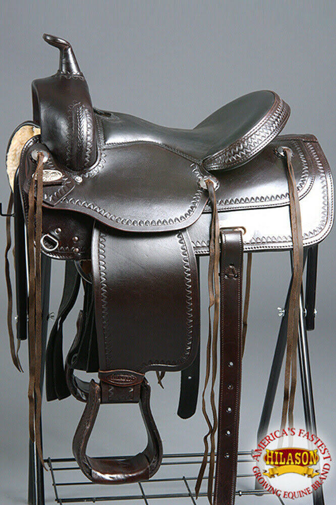 18x22 Leather Draft Horse Saddle R49011