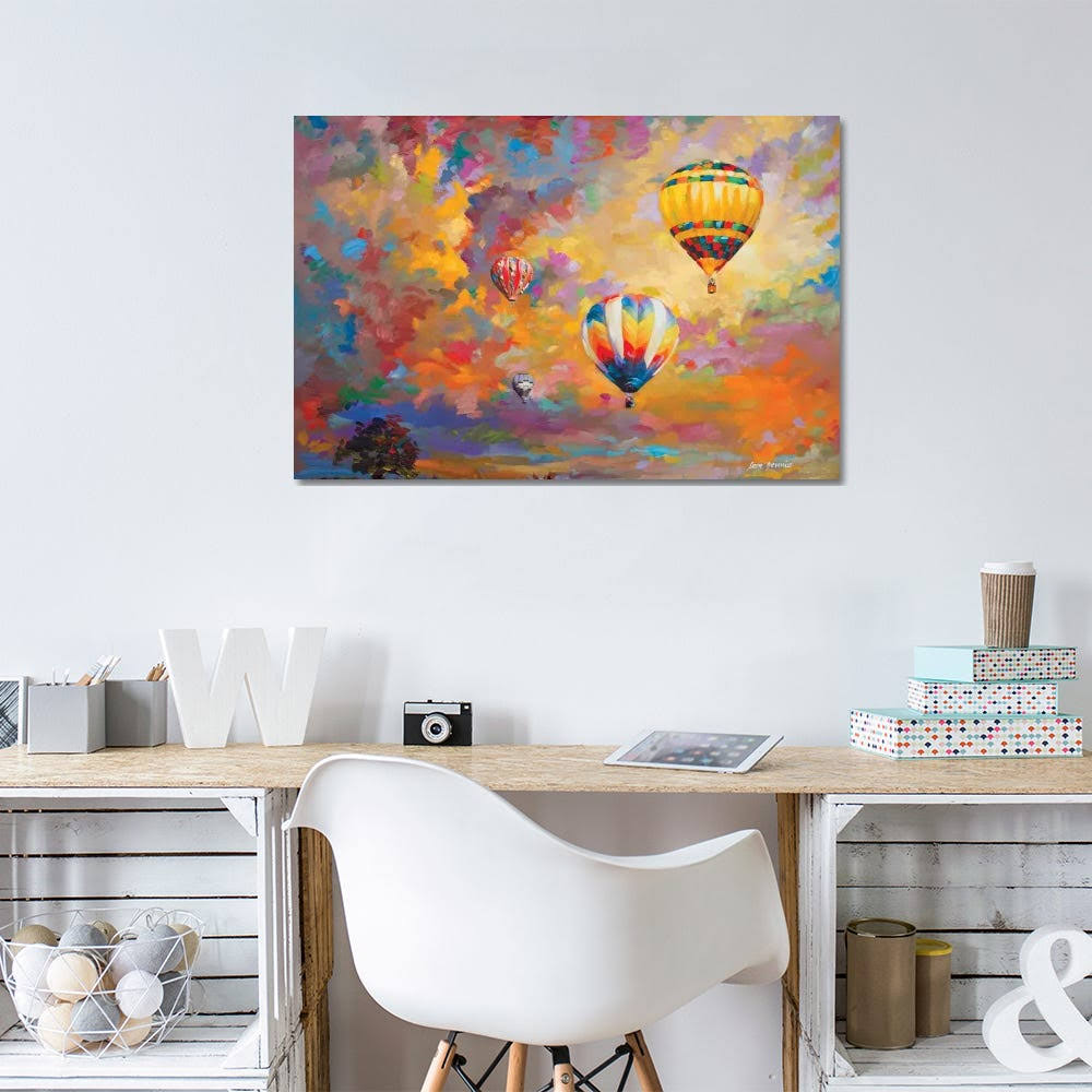 Hot Air Balloon Canvas Art Print X422