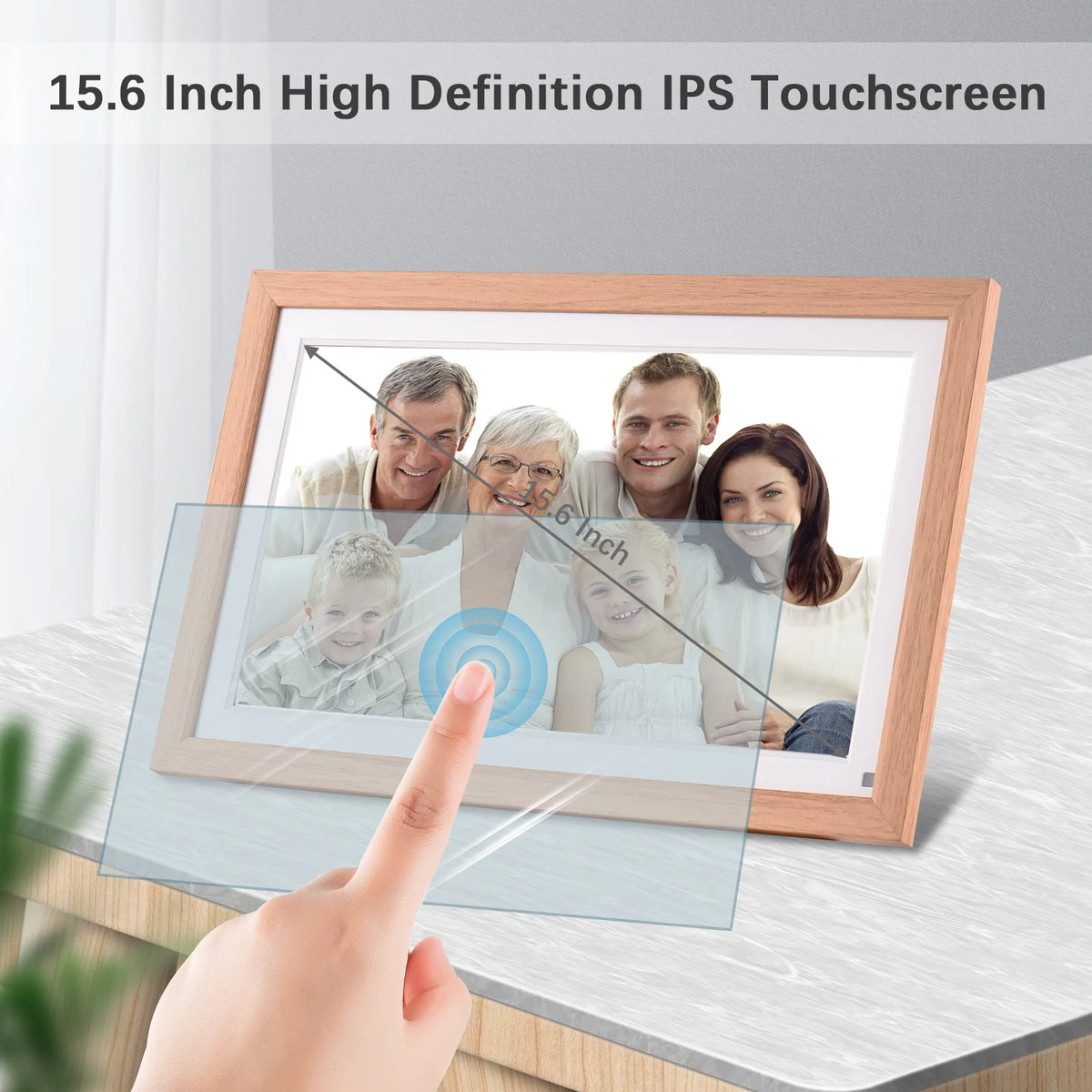 15.6 Inch Digital Photo Frame with WiFi and 16GB Storage Q240934