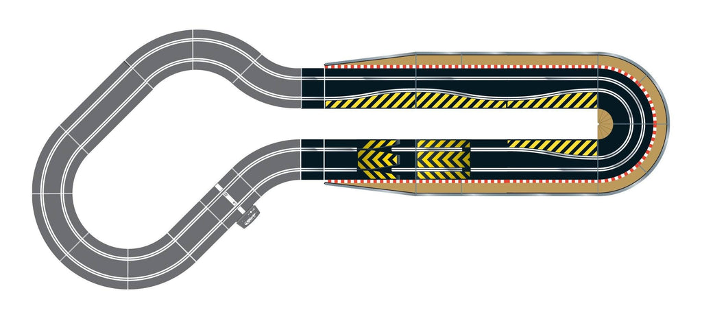 Track Extension Pack with Ramp Up and Ramp Down, 2 Hairpin Curves, 2x 1/4 Straight, 4 Side Z2315