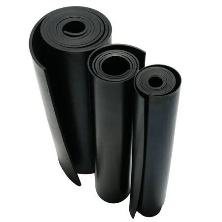 Neoprene 3/16 in. Thick x 36 in. Length x 48 in. Width Rubber Sheet, Black U712766