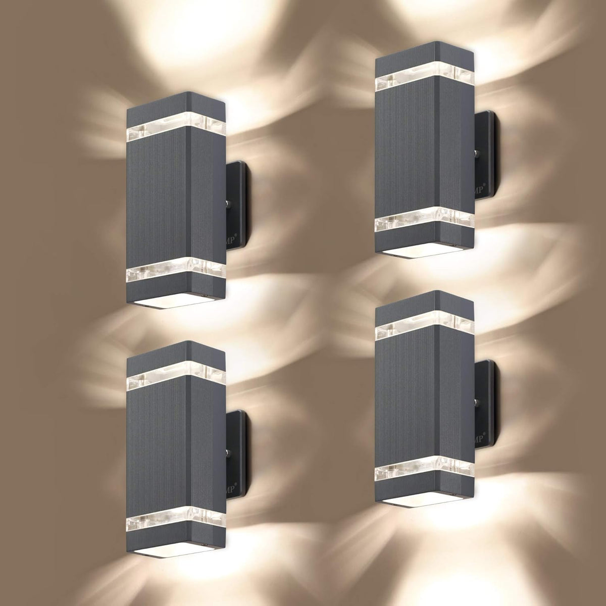 4 Pack LED Outdoor Wall Light A3228