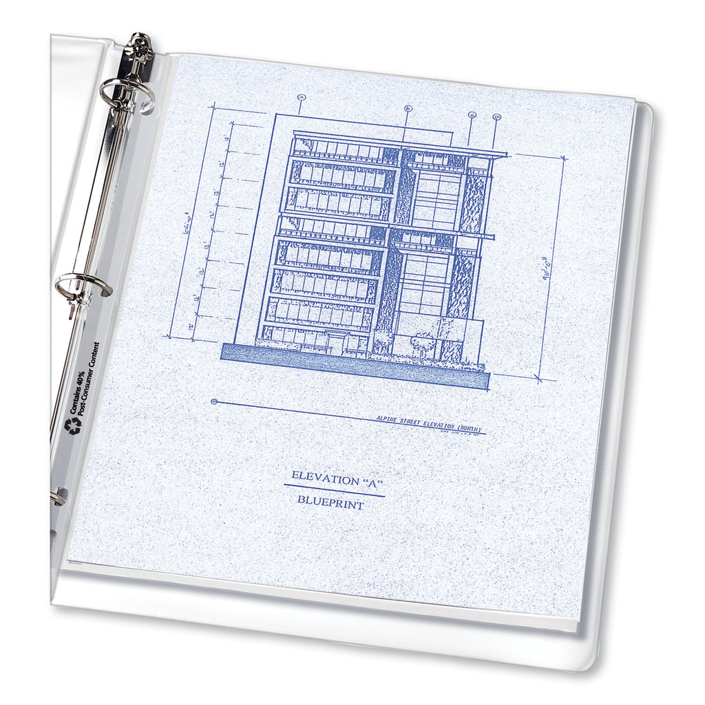 Clear Recycled Polypropylene Sheet Protector, 100/Box U1034
