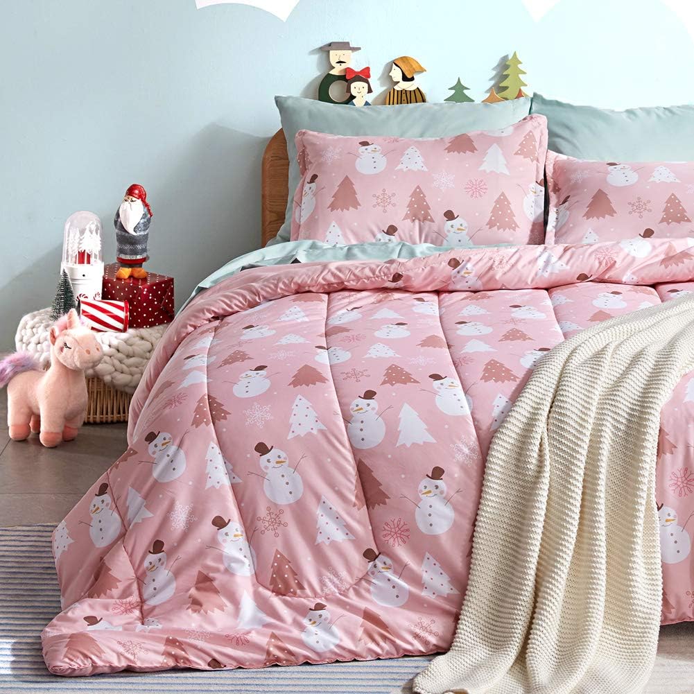 Blue Twin 5 Piece Microfiber Bedding Set K996