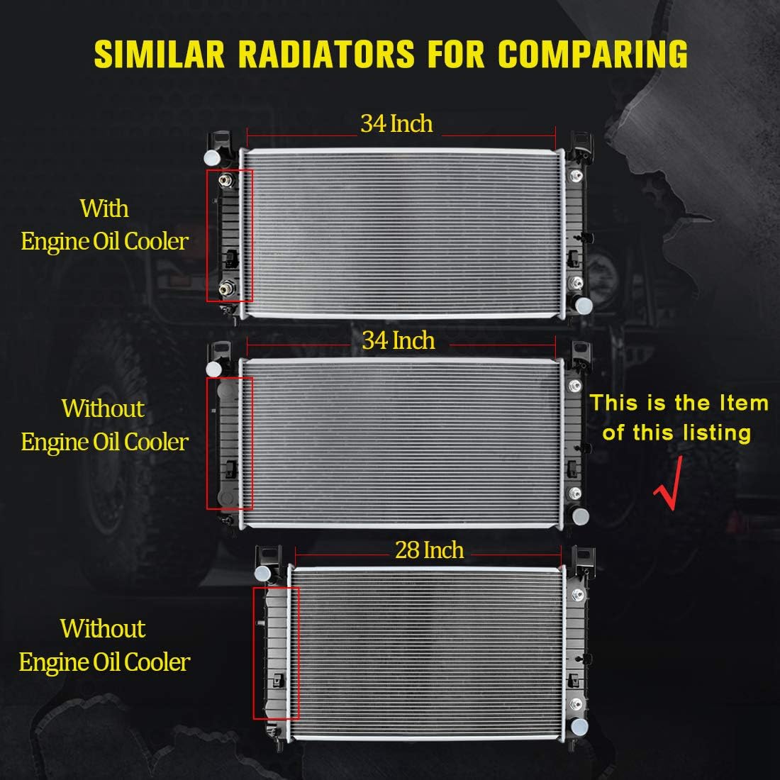 34'' Radiator U5675