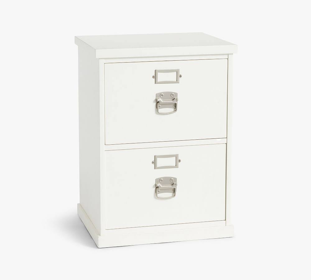 Antique White 2-Drawer File Cabinet B27137