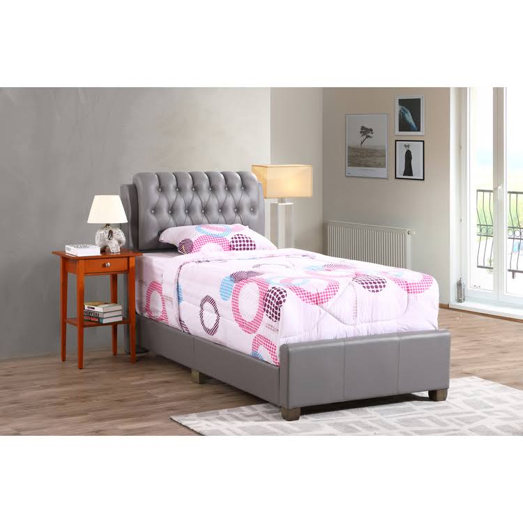 Twin Bed Light Grey R922