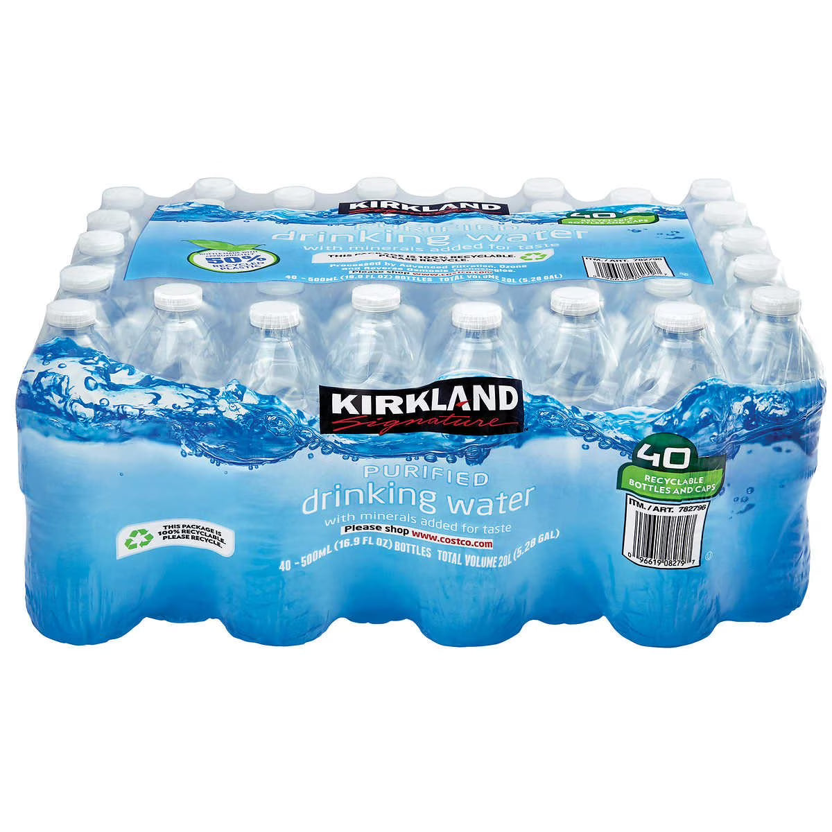 Purified Drinking Water, 16.9 Ounce, 40 Count X88185