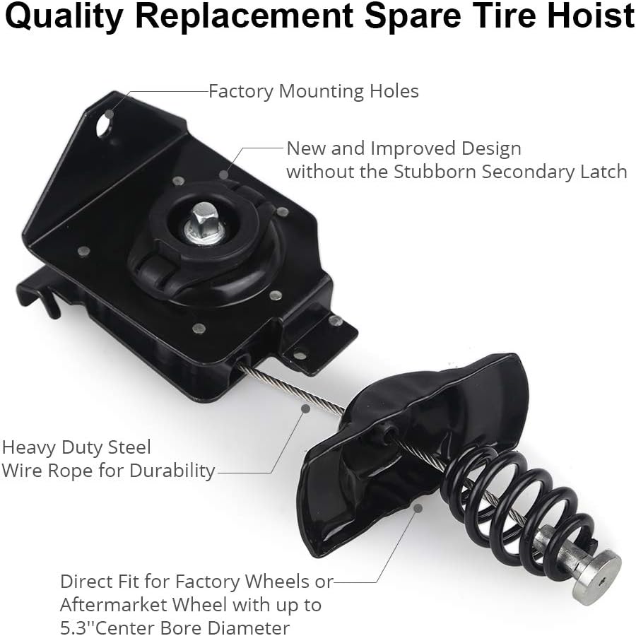 Spare Tire Hoist Winch Carrier Pack of 2 V609