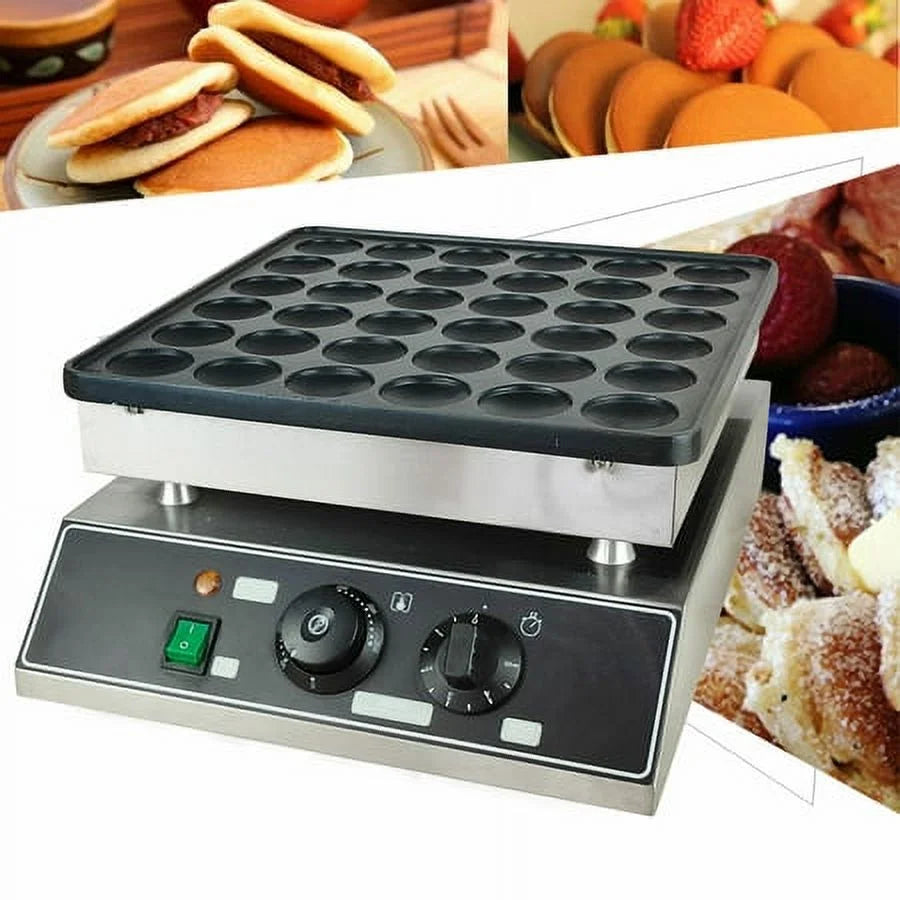36pcs Nonstick Electric Mini Dutch Pancake Baker Maker V799837