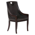 Black Velvet Nailhead Dining Side Chair S4618