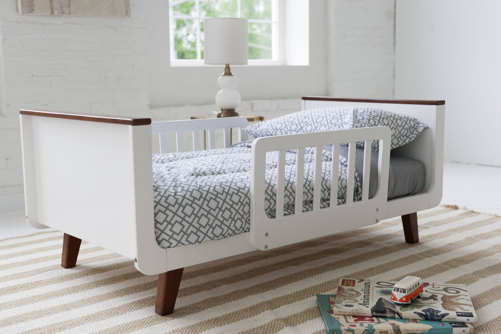 Espresso Toddler Bed with White A65056
