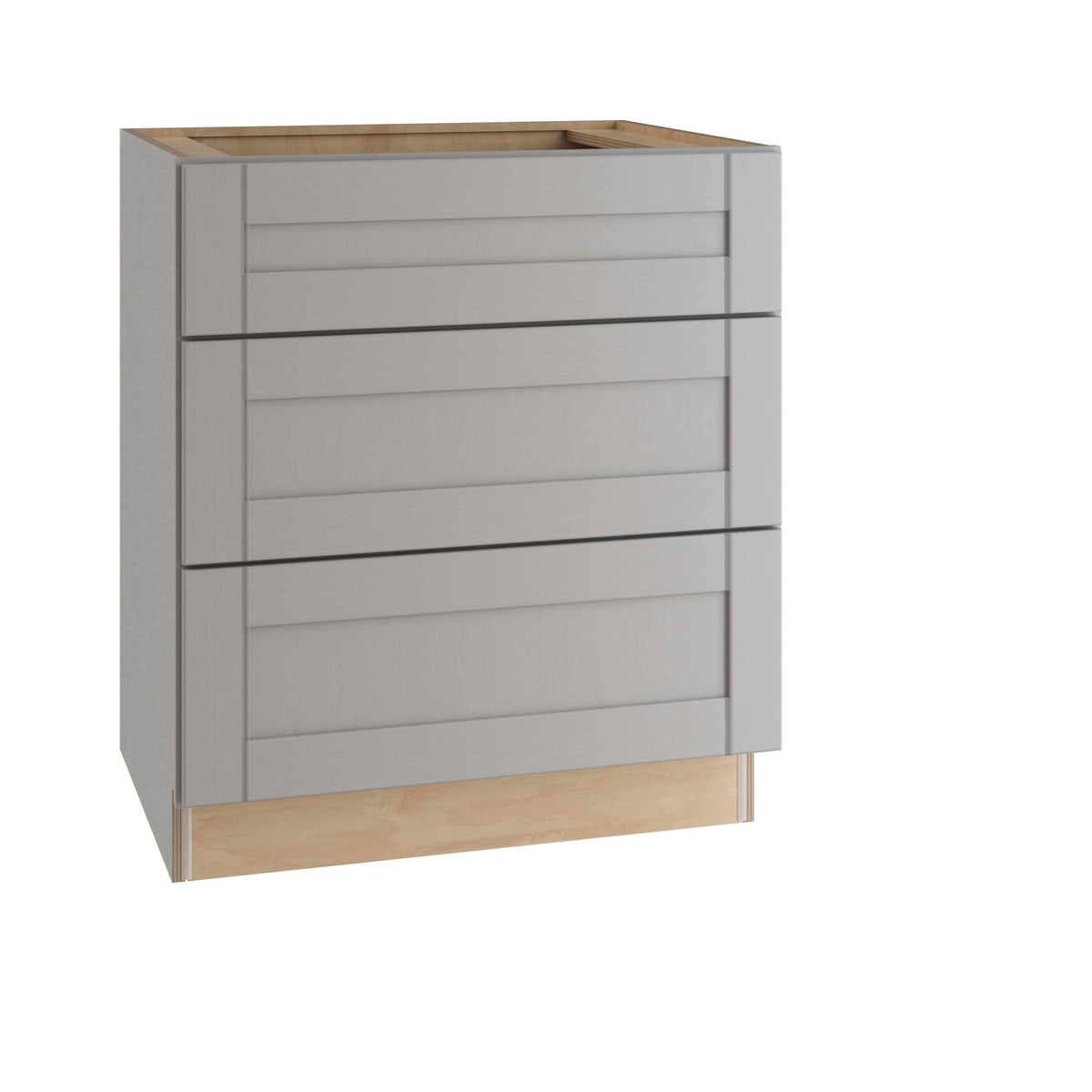 Veiled Gray Shaker Assembled Plywood 30 in. x 34.5 in. x 24 in. Base Drawer Kitchen Cabinet H694266