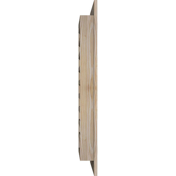 Unfinished Pine Vertical Gable Vent Z1967