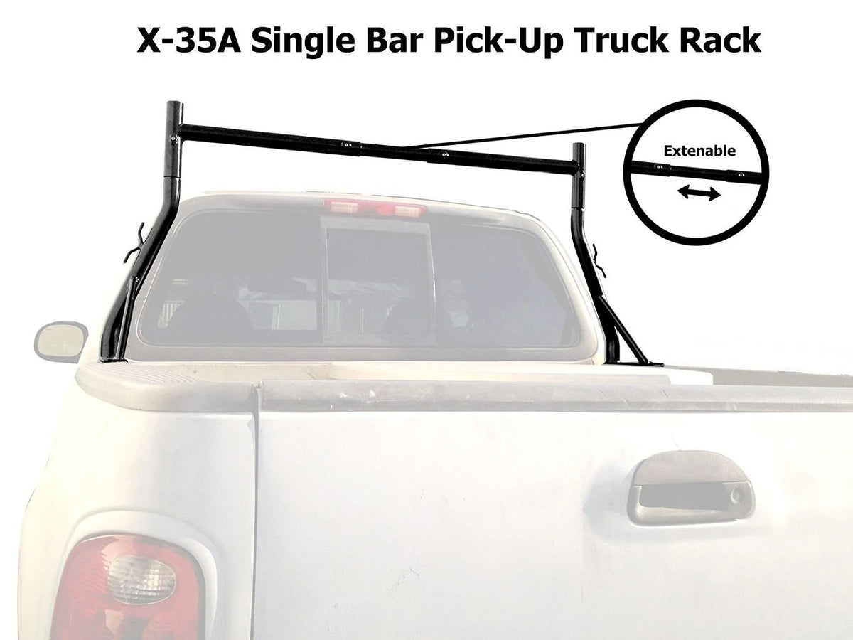 Black Pickup Truck Utility Ladder Rack T336