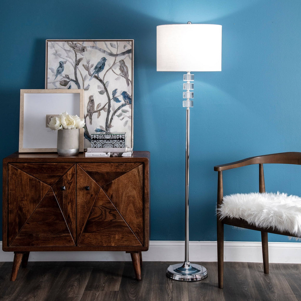 Crystal Floor Lamp - Silver W426807