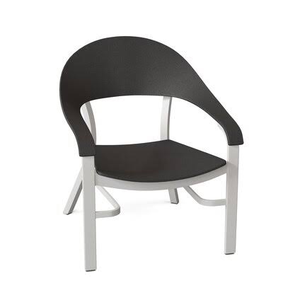Textured Beachwood Black Patio Dining Armchair I687997
