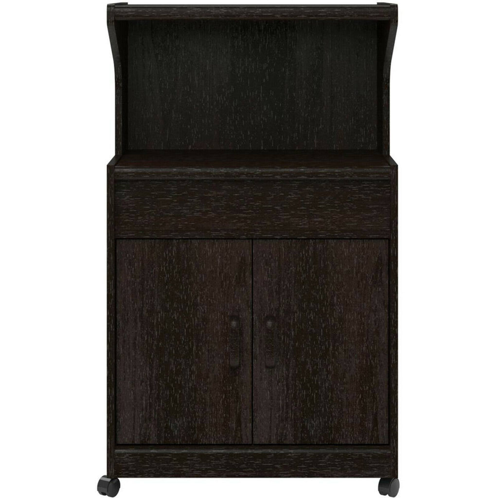 Microwave Cart with Shelf Espresso R8710