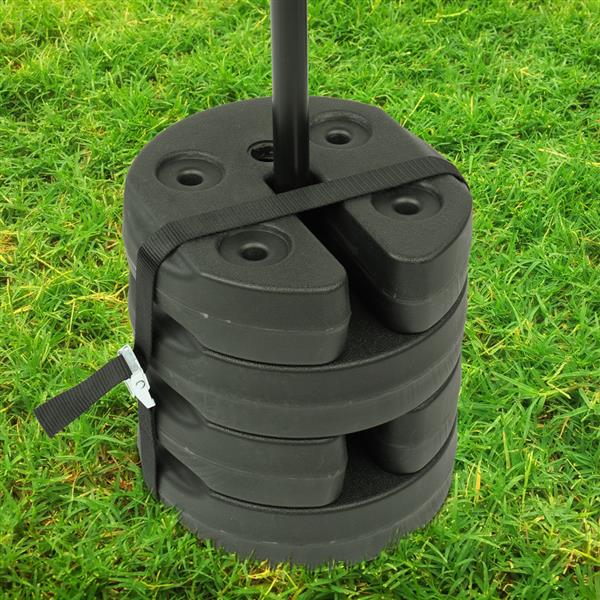 Black Water Fillable Weight Plates for Tent Canopy Q26000