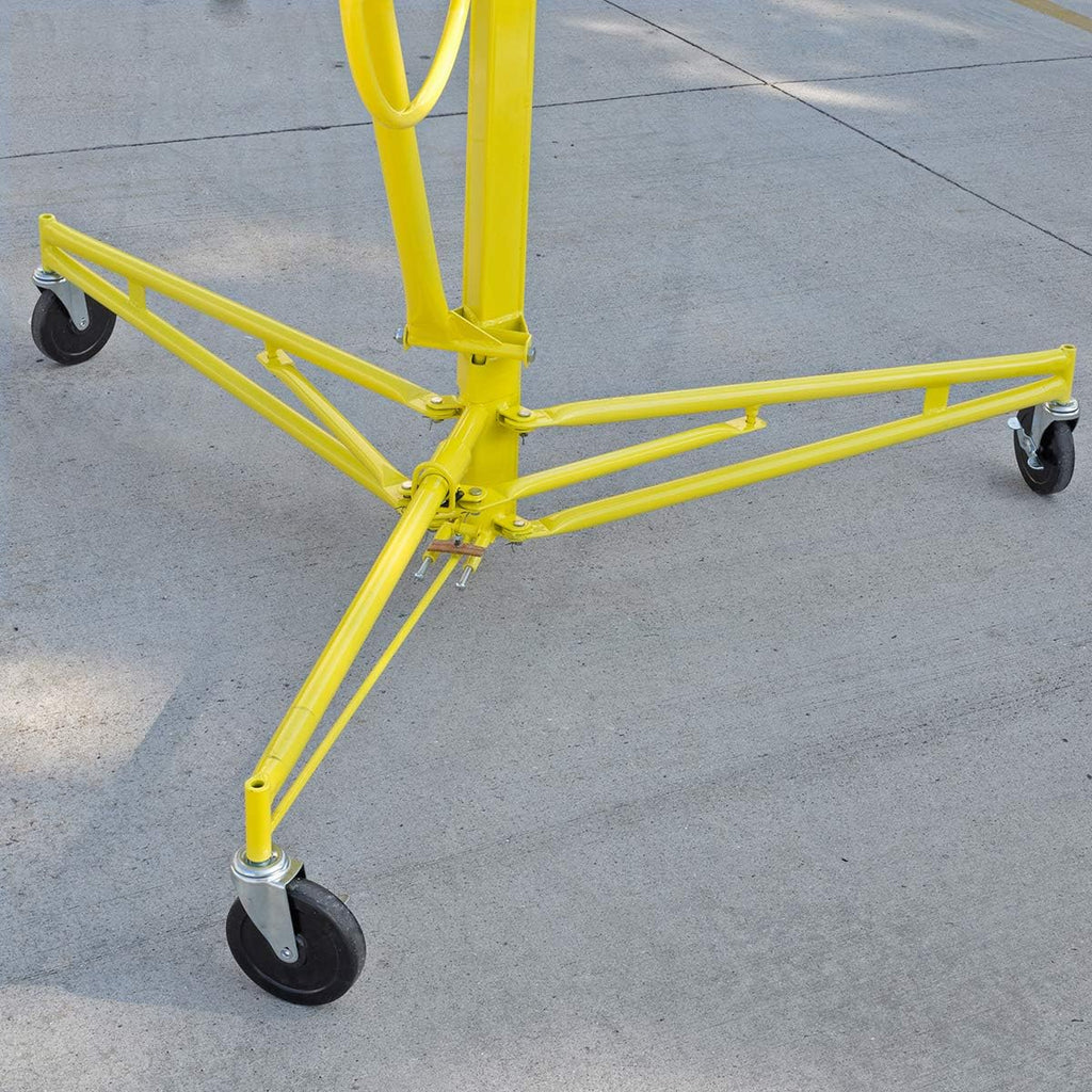 16 ft Drywall Rolling Lift Panel Hoist Jack with Caster Wheel Y269
