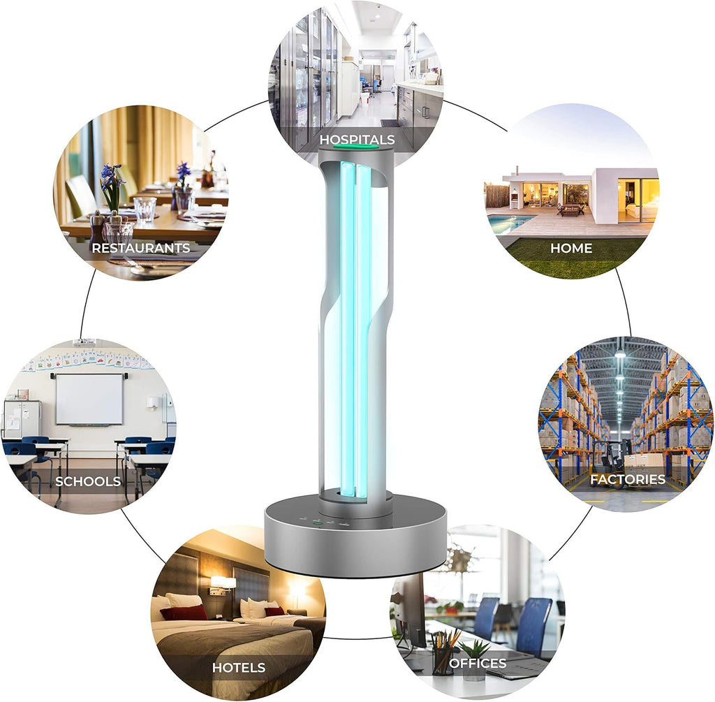 Ozone-Free Portable LED Disinfection Lamp with Remote Control and Child Lock I623491