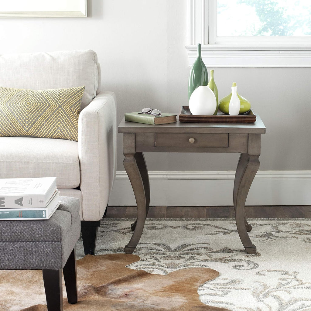 Brown One Drawer Storage Side Table N1619