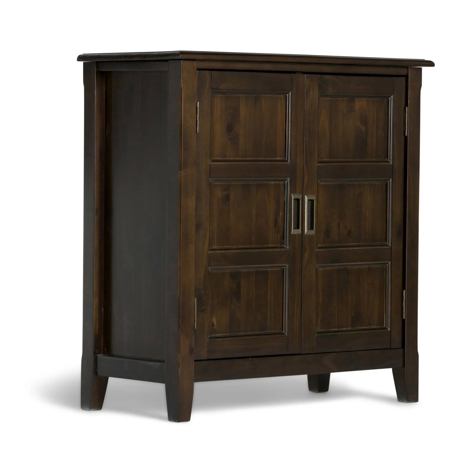 Solid Wood Low Accent Cabinet, Brown J431563