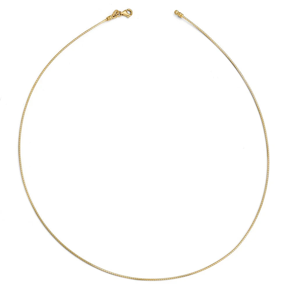 14kt Yellow Gold Omega Necklace O64064