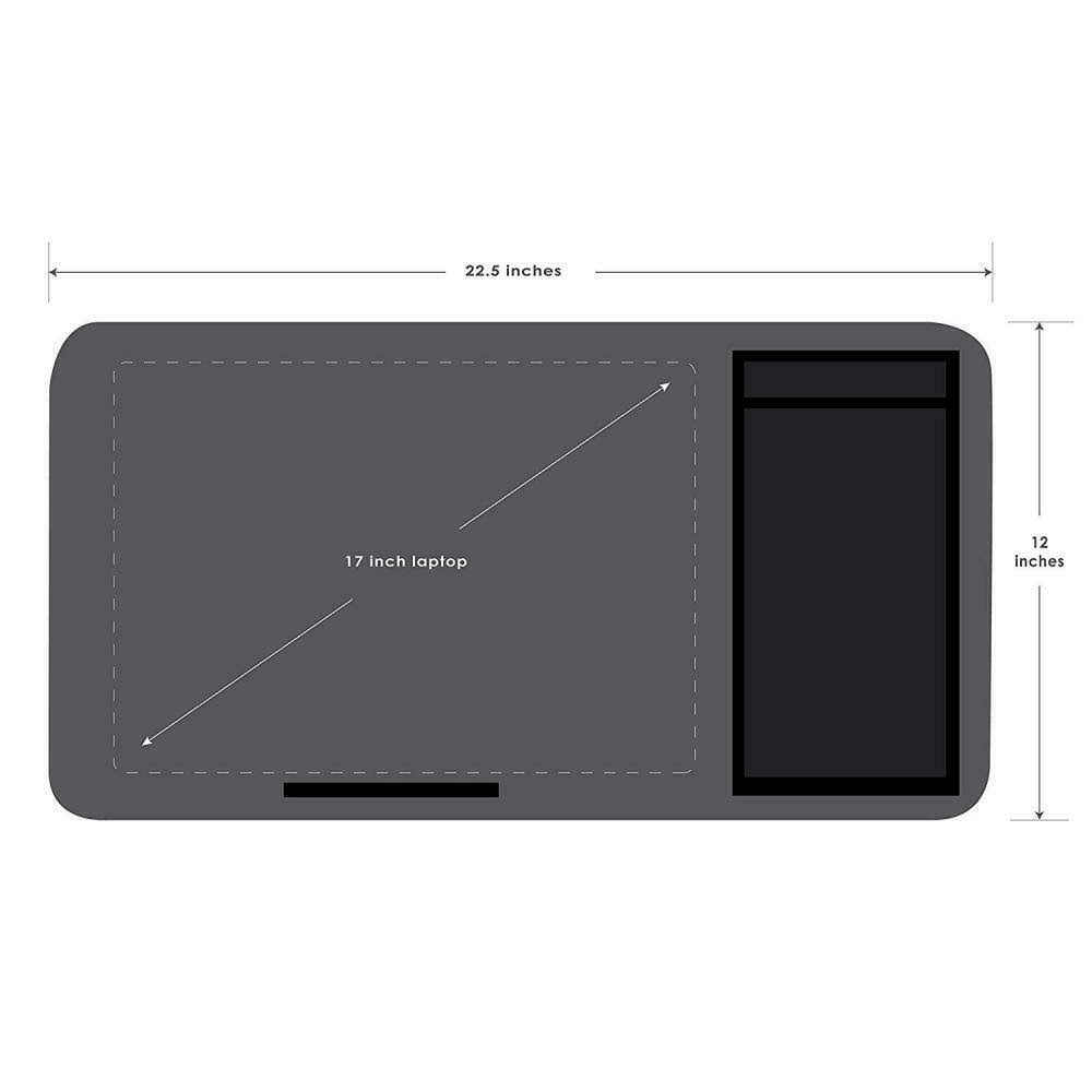 Silver Carbon Lap Desk C593