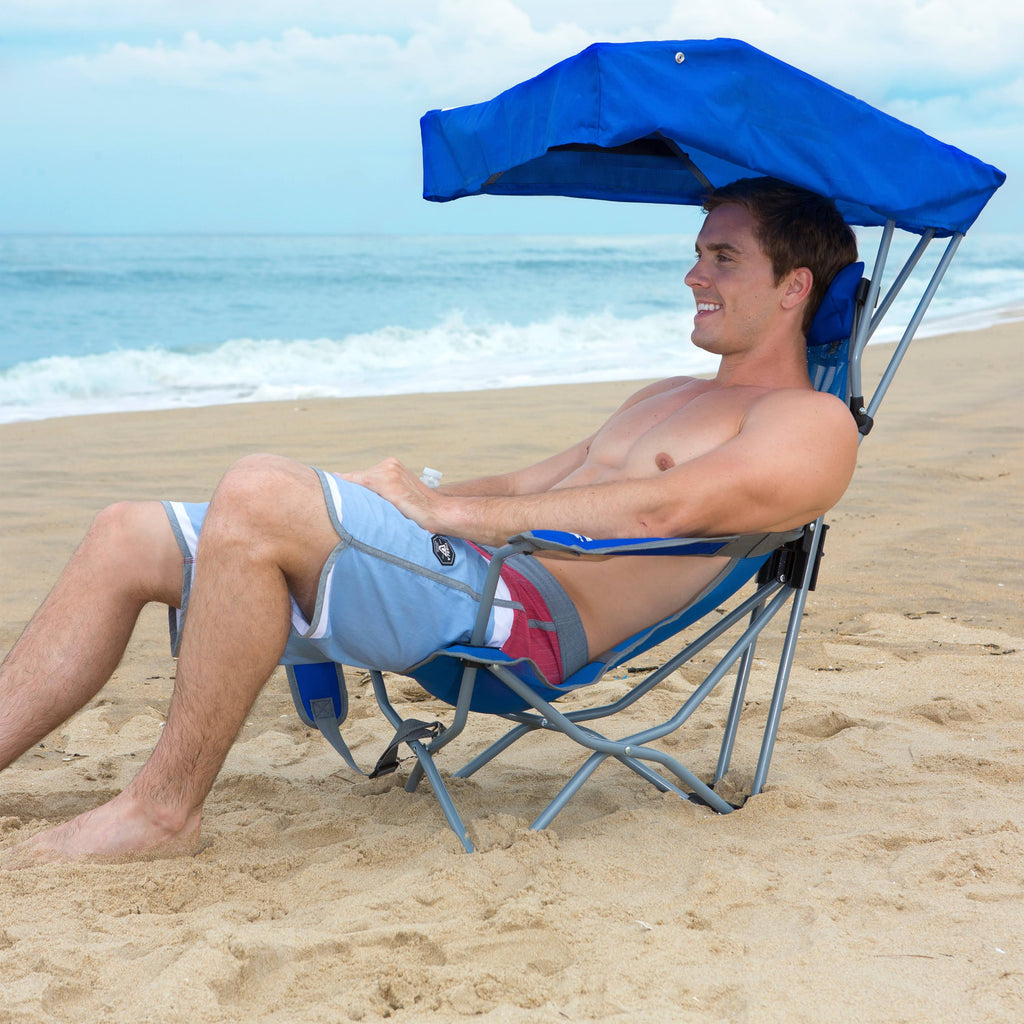 Blue Backpack Beach Canopy Chair P189