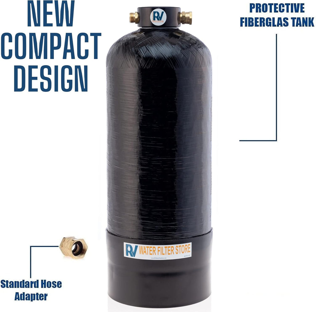 RV Water Softener Portable 16,000 Grain 3/4" Fittings P592626