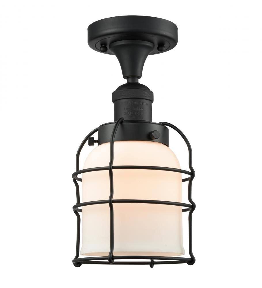 Small Bell Cage Semi-Flush Mount D36304